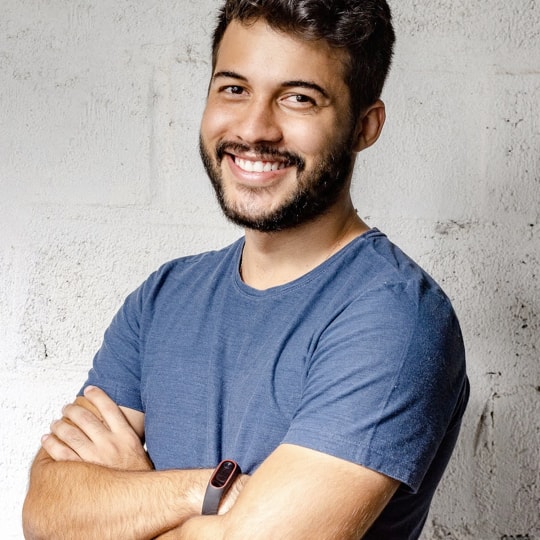 young caucassian male smiling